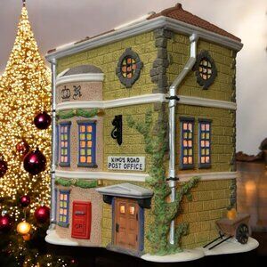 Dept 56 Kings Road Post Office Dickens Village Lighted Christmas Building - 1992